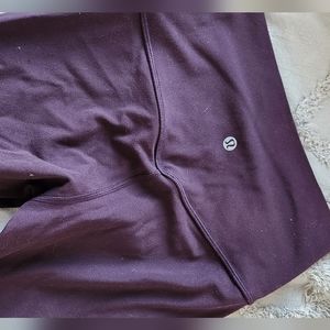 Lululemon eggplant color cropped align yoga pants